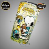 Jacksonville Jaguars Snoopy tumbler. Show your team & Snoopy pride!