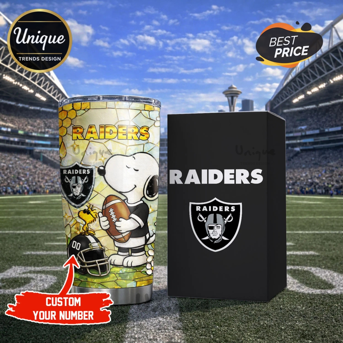 Premium Las Vegas Raiders NFL Snoopy Pride Tumbler Premium Las Vegas Raiders NFL Snoopy Pride Tumbler