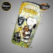 Las Vegas Raiders Snoopy Pride Tumbler - Show your team spirit!