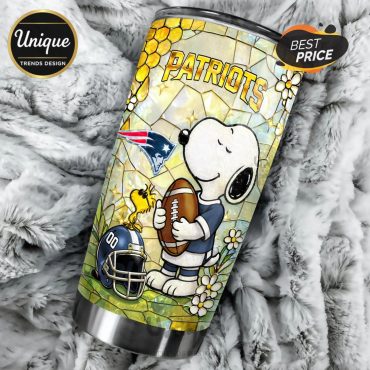 Premium New England Patriots NFL Snoopy Pride Tumbler