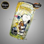 New England Patriots Snoopy Pride Tumbler - Show your team spirit!