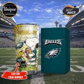 Philadelphia Eagles Snoopy Tumbler: Show your team pride with this premium NFL tumbler featuring Snoopy!
