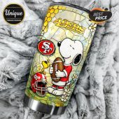 San Francisco 49ers Snoopy Pride Tumbler - Show your team spirit with this premium stainless steel tumbler!