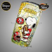 San Francisco 49ers Snoopy Pride Tumbler - Show your team spirit with Snoopy!
