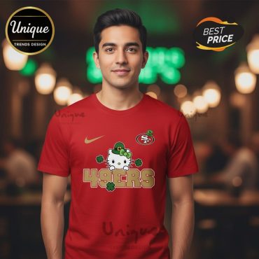 San Francisco 49ers Premium NFL Hello Kitty St. Pattrick’s Day 3D Shirt