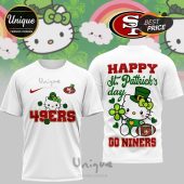 San Francisco 49ers Hello Kitty St. Patrick's Day 3D Shirt