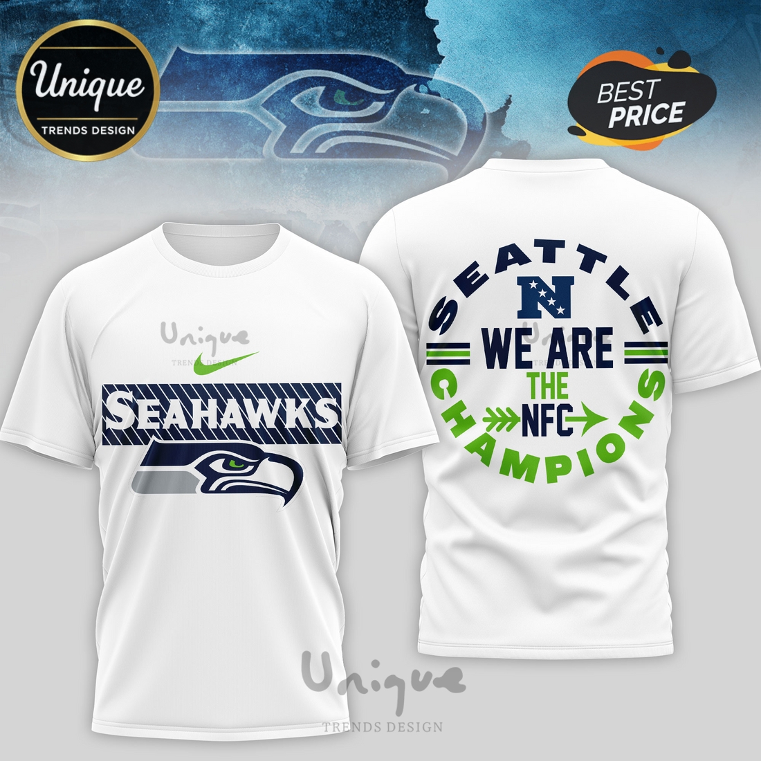 Seattle Seahawks Premium NFL 2026 Super Bowl 3D Shirt Seattle Seahawks Premium NFL 2026 Super Bowl 3D Shirt