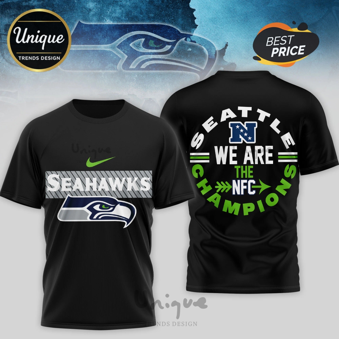 Seattle Seahawks Premium NFL 2026 Super Bowl 3D Shirt Seattle Seahawks Premium NFL 2026 Super Bowl 3D Shirt