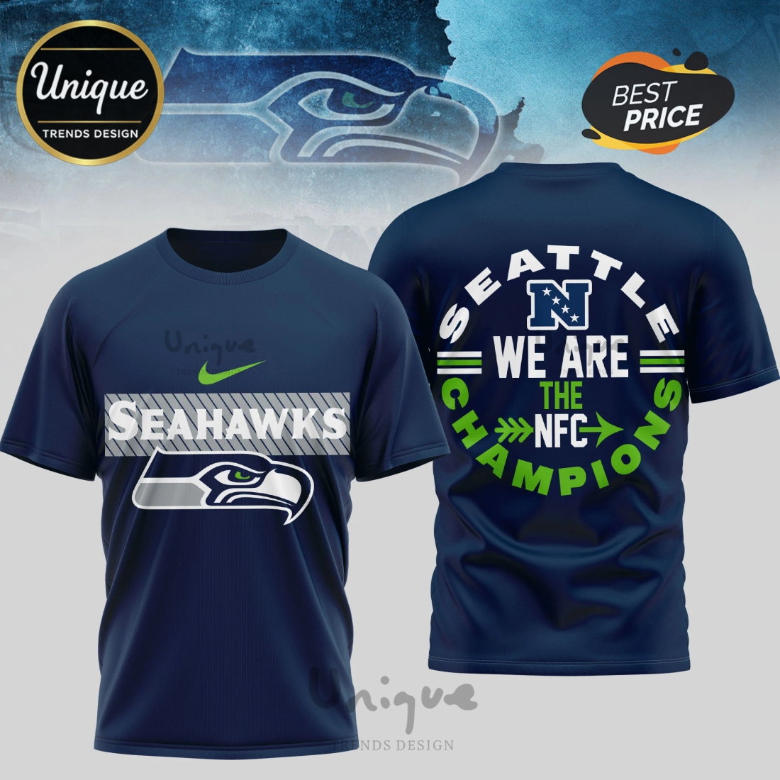Seattle Seahawks Premium NFL 2026 Super Bowl 3D Shirt Seattle Seahawks Premium NFL 2026 Super Bowl 3D Shirt