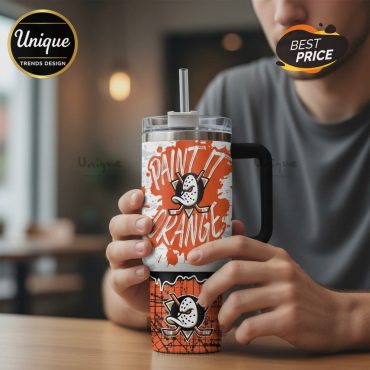 Anaheim Ducks Paint It Orange NHL 40oz Tumbler