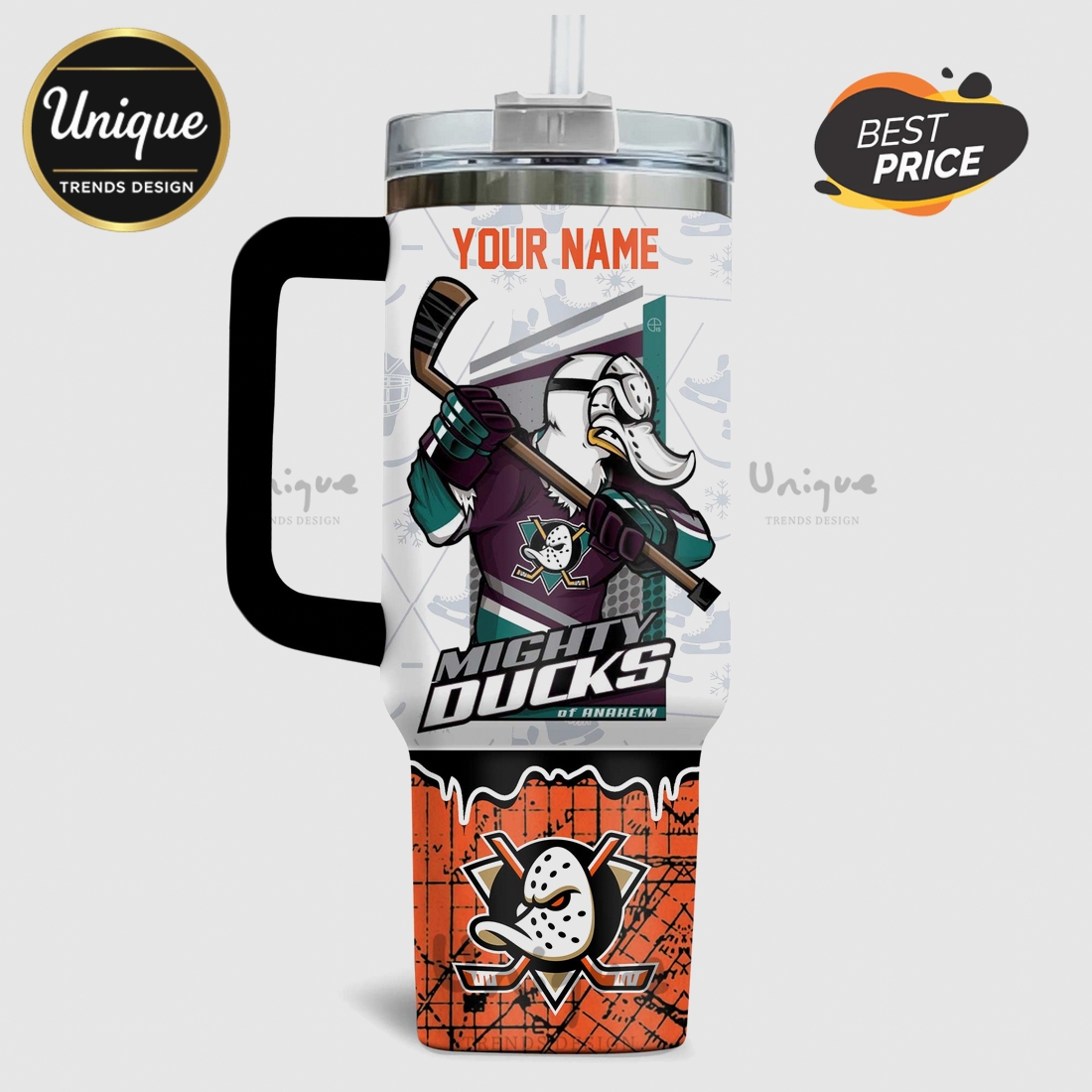 Anaheim Ducks Paint It Orange NHL 40oz Tumbler Anaheim Ducks Paint It Orange NHL 40oz Tumbler