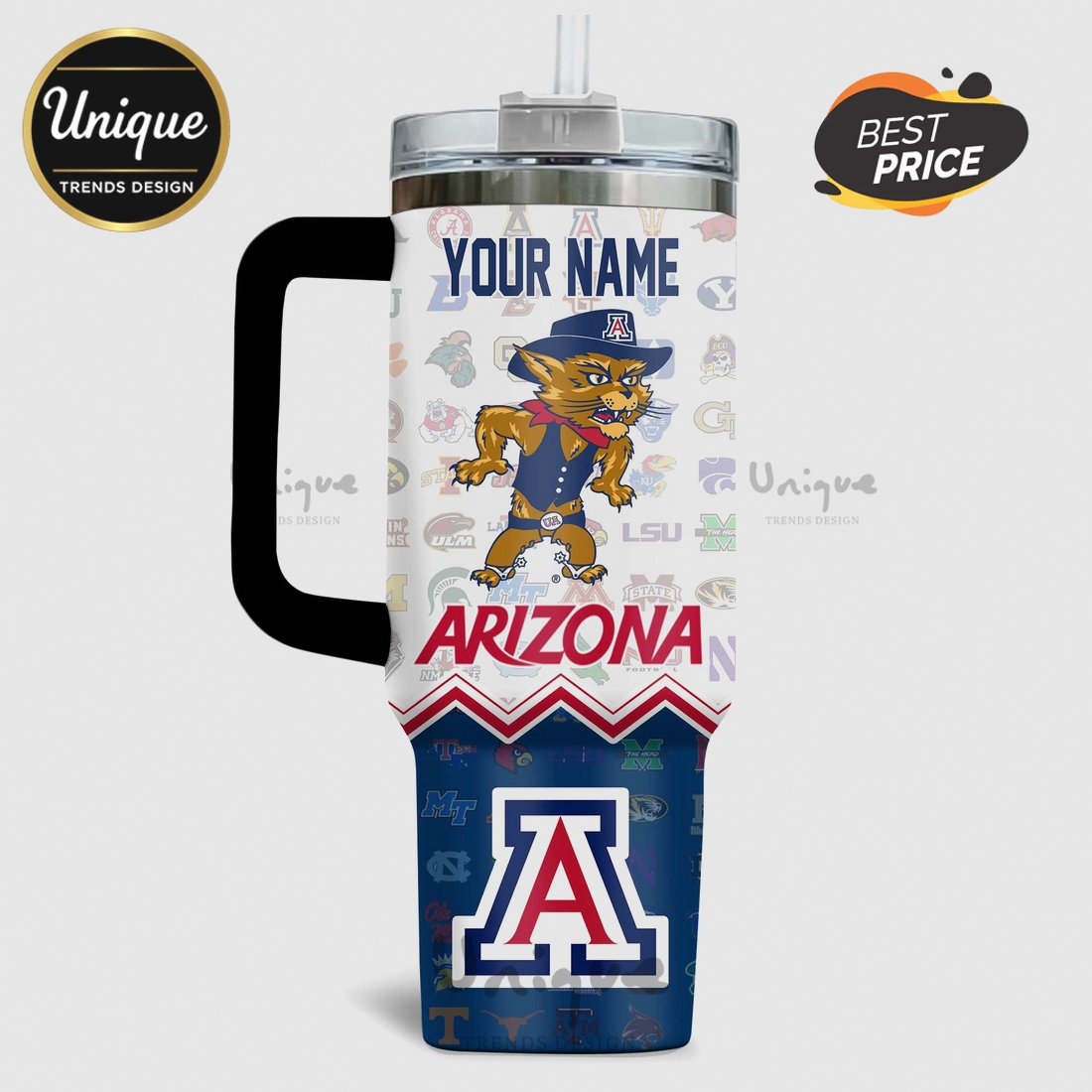 Arizona Wildcats NCAA Basketball Slogan 40oz Stanley Tumbler Arizona Wildcats NCAA Basketball Slogan 40oz Stanley Tumbler