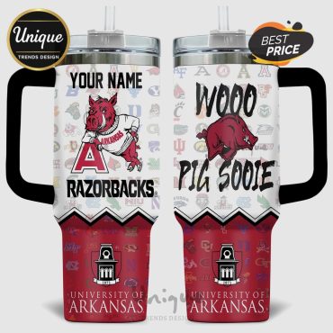 Arkansas Razorbacks Pig Sooie NCAA Stanley Style 40oz Tumbler