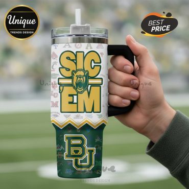 Baylor Bears Basketball Slogan 40oz Insulated Tumbler