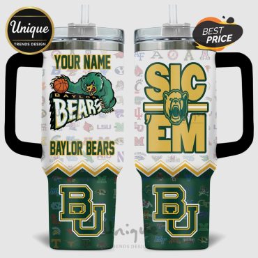 Baylor Bears Basketball Slogan 40oz Insulated Tumbler