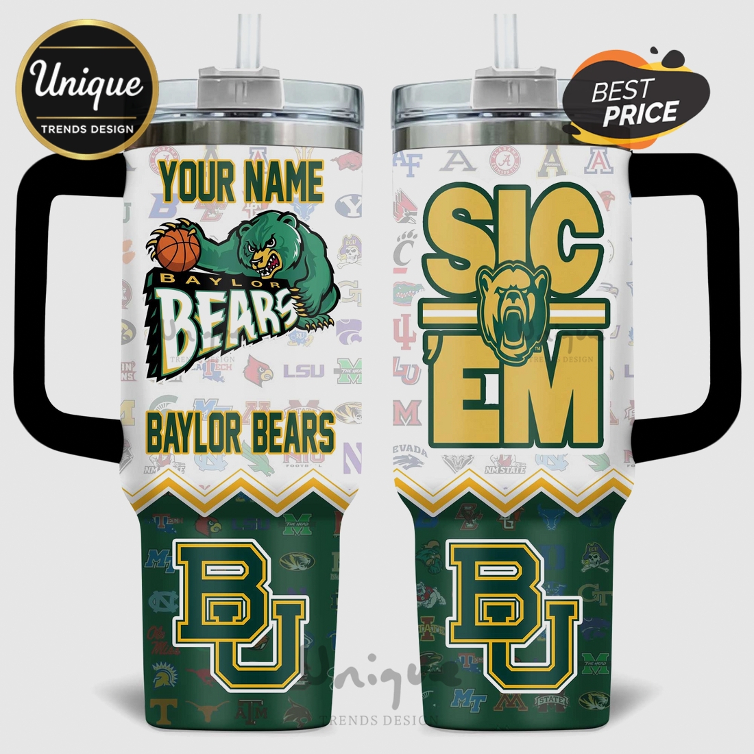 Baylor Bears Basketball Slogan 40oz Insulated Tumbler Baylor Bears Basketball Slogan 40oz Insulated Tumbler
