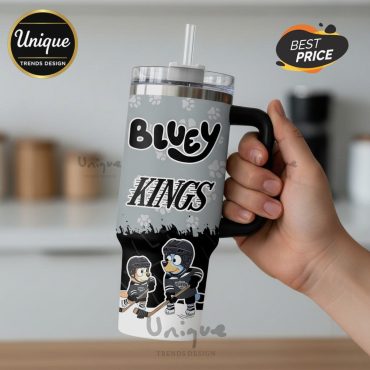 Bluey Los Angeles Kings NHL Hockey 40oz Tumbler