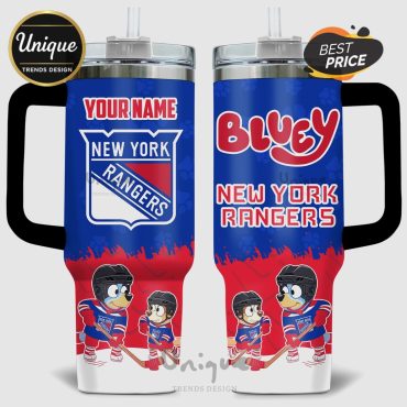 Bluey New York Rangers NHL 40oz Stanley Style Tumbler
