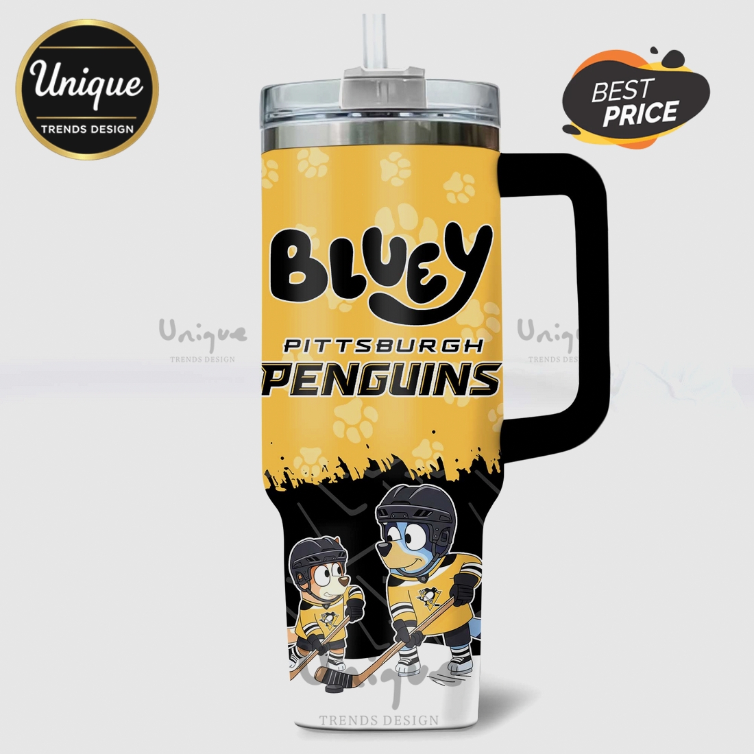 Bluey Pittsburgh Penguins NHL Stanley Cup Personalized 40oz Tumbler Bluey Pittsburgh Penguins NHL Stanley Cup Personalized 40oz Tumbler