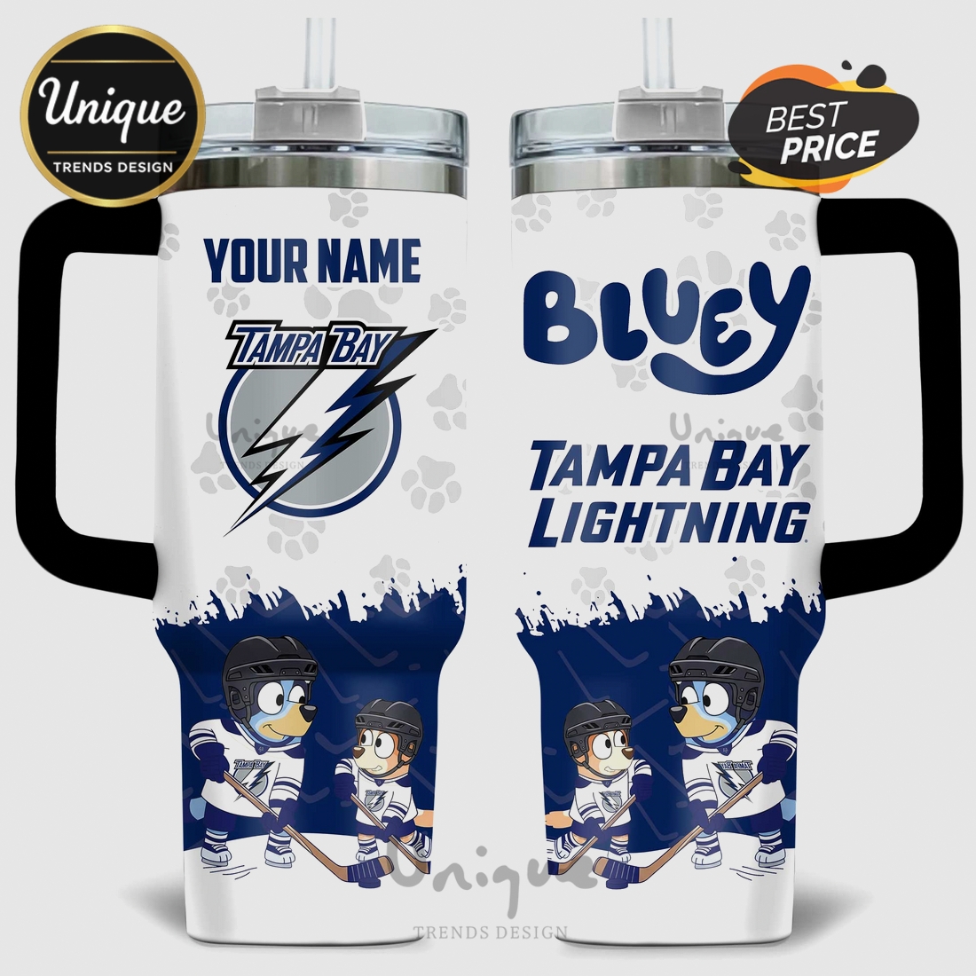 Bluey Tampa Bay Lightning NHL Stanley 40oz Tumbler Bluey Tampa Bay Lightning NHL Stanley 40oz Tumbler