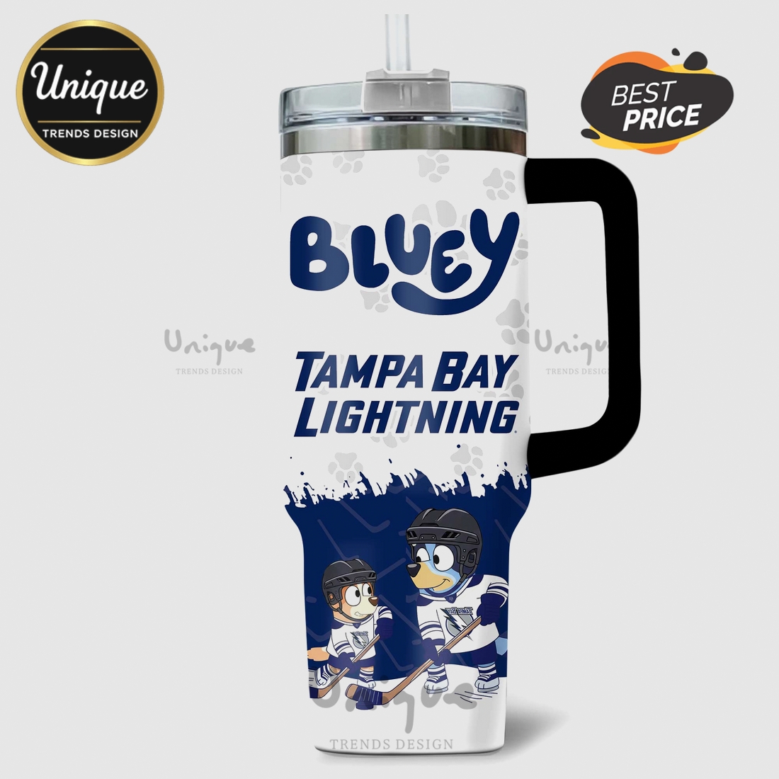 Bluey Tampa Bay Lightning NHL Stanley 40oz Tumbler Bluey Tampa Bay Lightning NHL Stanley 40oz Tumbler