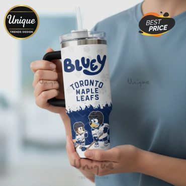Bluey Toronto Maple Leafs NHL 40oz Stanley Personalized Tumbler