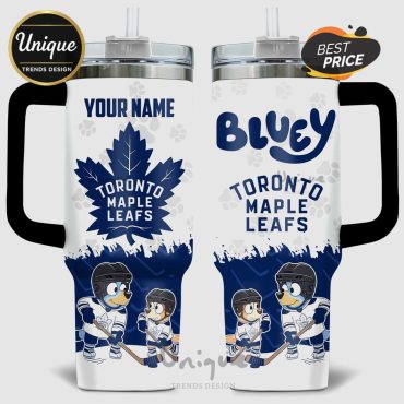 Bluey Toronto Maple Leafs NHL 40oz Stanley Personalized Tumbler