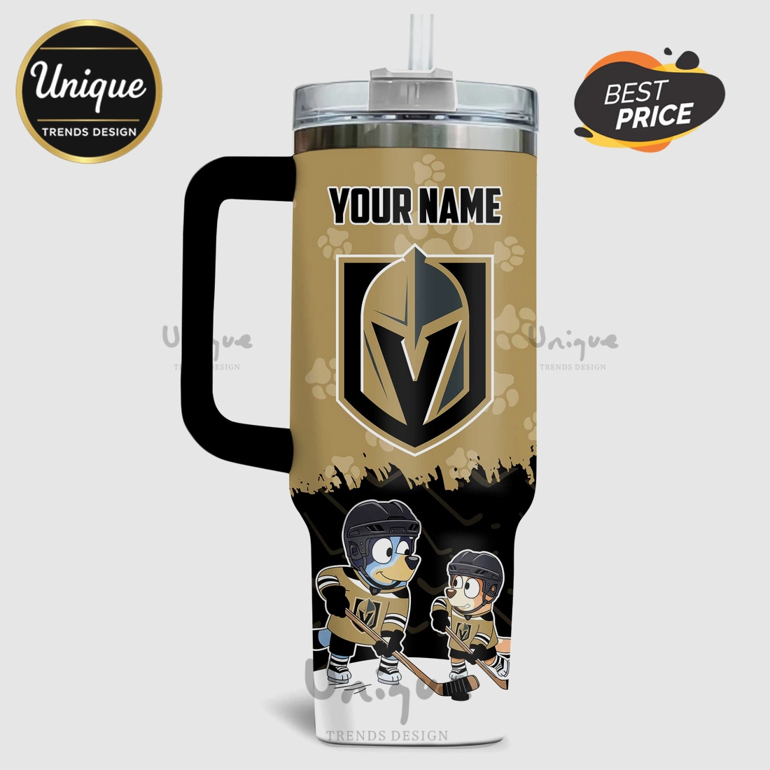 Bluey Vegas Golden Knights NHL Stanley 40oz Tumbler Bluey Vegas Golden Knights NHL Stanley 40oz Tumbler