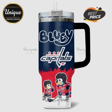 Bluey Washington Capitals NHL 40oz Stanley Personalized Tumbler