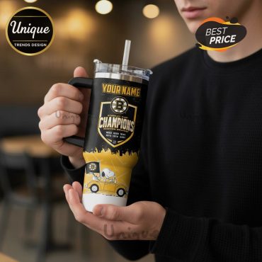 Boston Bruins Snoopy Stanley Cup Champions 40oz Tumbler