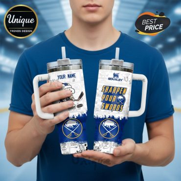 Buffalo Sabres Snoopy Hockey Fan Personalized 40oz Tumbler