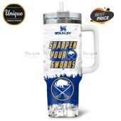 Personalized Buffalo Sabres Snoopy 40oz Tumbler - Show your Sabres pride with Snoopy!