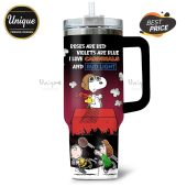 Cardinals Snoopy Charlie Brown Football 40oz Tumbler - Personalized with your name!