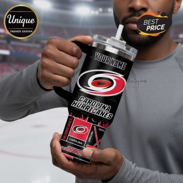 Carolina Hurricanes Take Warning NHL 40oz Stanley Style Tumbler