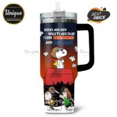 Personalized Chicago Bears Snoopy Bud Light 40oz Tumbler. Show your team spirit with this custom tumbler!
