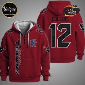 Maroon hoodie featuring 