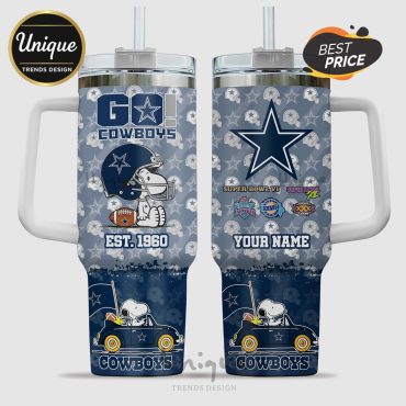 Dallas Cowboys Snoopy Est 1960 Insulated 40oz Tumbler