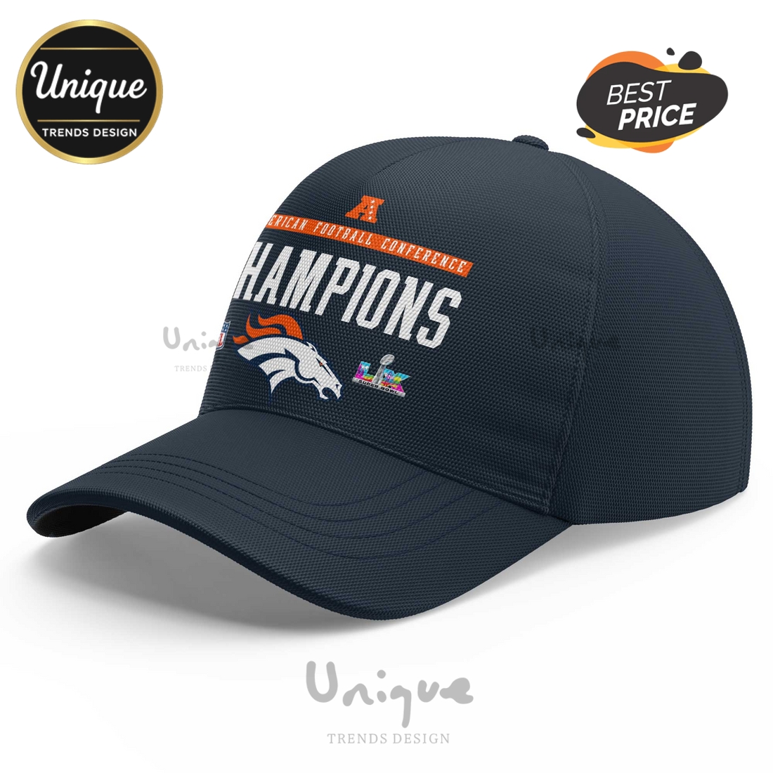 Denver Broncos AFC Champions Super Bowl Commemorative Cap Denver Broncos AFC Champions Super Bowl Commemorative Cap