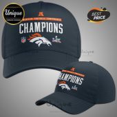 American Football Conference Champions hat featuring the Broncos logo and Super Bowl LVI insignia.!