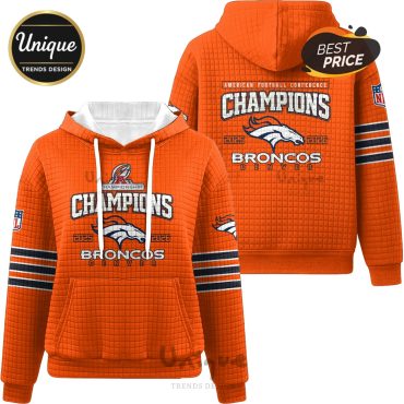 Denver Broncos Champions 2025-2026 AFC Waffle Hoodie
