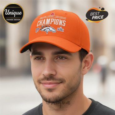 Denver Broncos Champions NFL Super Bowl Orange Baseball Cap