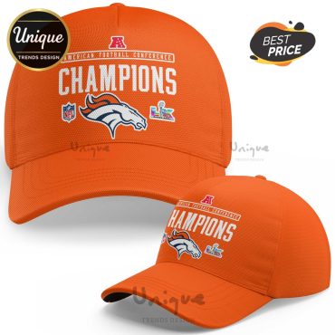 Denver Broncos Champions NFL Super Bowl Orange Baseball Cap