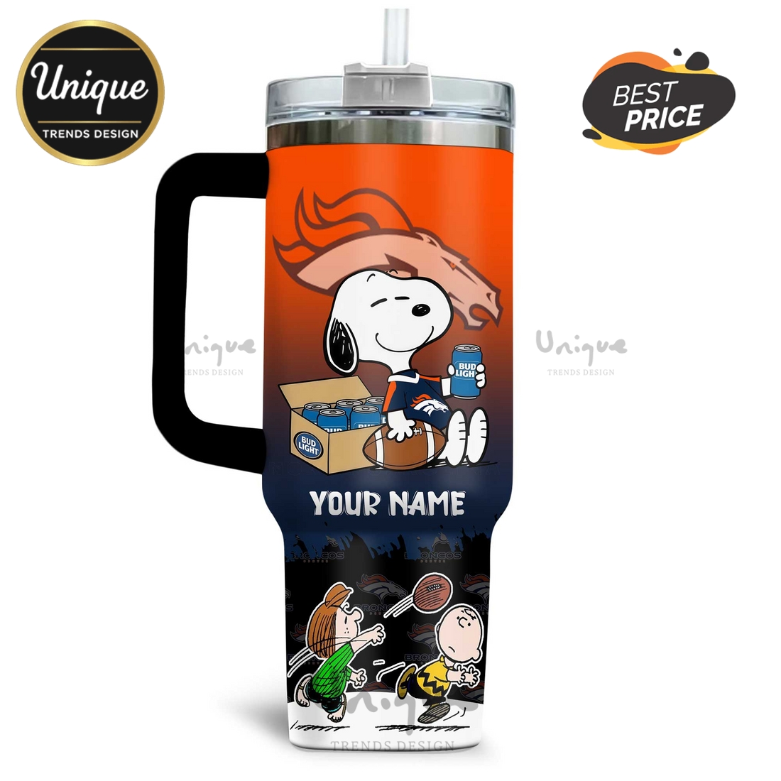 Denver Broncos Snoopy Roses Are Red Personalized Stainless Steel Tumbler Denver Broncos Snoopy Roses Are Red Personalized Stainless Steel Tumbler