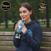 Tumbler featuring Snoopy in Detroit Lions gear and customizable name option!