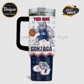 Tumbler featuring Gonzaga Bulldog basketball design with custom name option.!