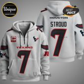 Houston Texans 'Stroud 7' themed hoodie, front and back view.!