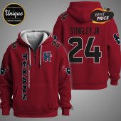 Red Houston Texans hoodie with 