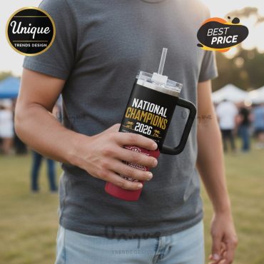 Indiana Hoosiers National Champions 2026 Stanley Style 40oz Tumbler