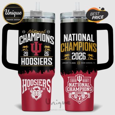 Indiana Hoosiers National Champions 2026 Stanley Style 40oz Tumbler