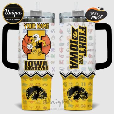 Iowa Hawkeyes Basketball Slogan 40oz Stanley Tumbler